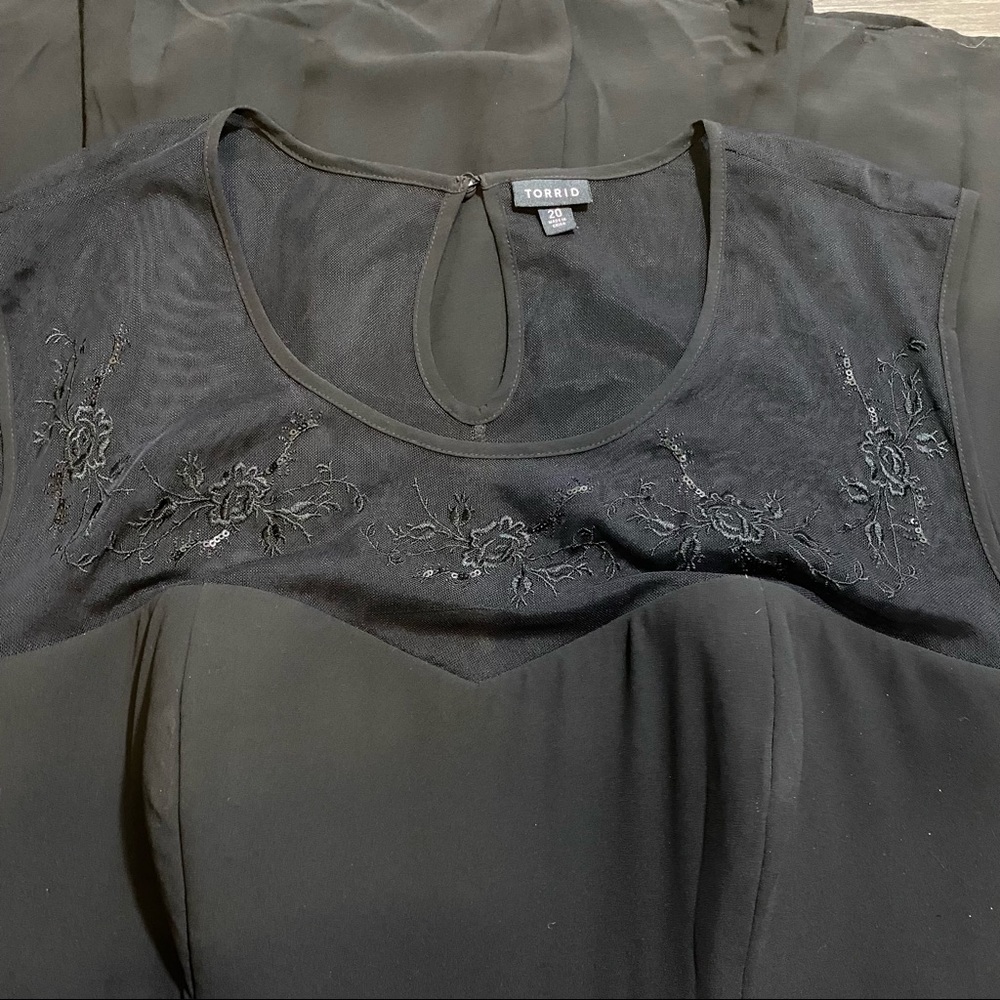 Torrid beaded formal skater dress - Picture 3 of 4